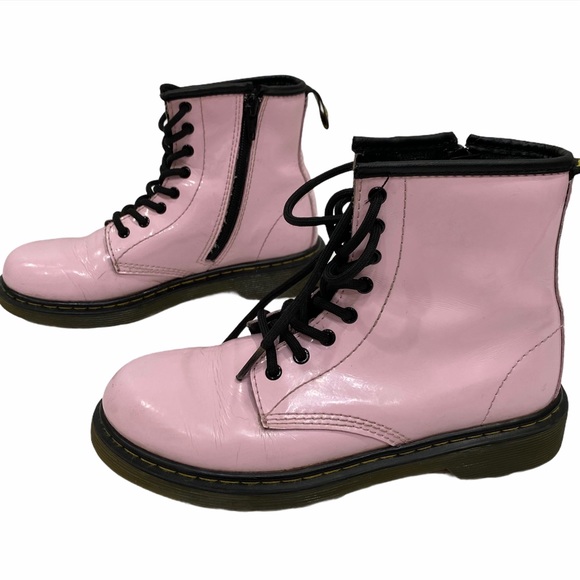 Dr Marten Baby Pink Delaney Boots Size 3 - Picture 4 of 6